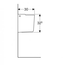 Полупьедестал для раковини Geberit Smyle фарфор білий 500.576.01.1