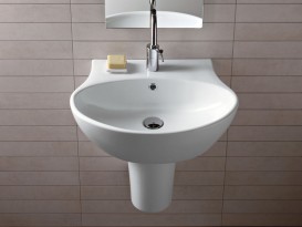 Полупьедестал для раковини підвісний Hatria Nido білий Y0R601