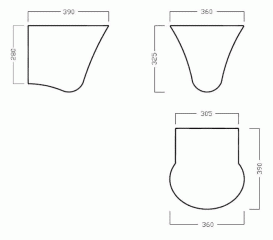 Полупьедестал для раковини підвісний Hatria Sculture білий YR4001
