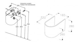 Полупьедестал для раковини підвісний Hatria Daytime білий Y0YM