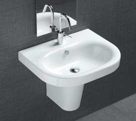 Полупьедестал для раковини підвісний Hatria Daytime білий Y0YM