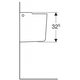 Напівп'єдестал Geberit myDay санфарфор білий/спеціальне керамічне покриття 291410600