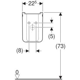 Напівп'єдестал Geberit myDay санфарфор білий/спеціальне керамічне покриття 291410600