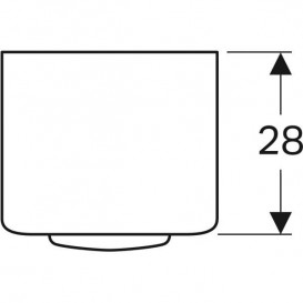 Полупенал для ванной Geberit Selnova Square 33x33,5 см подвесной ДСП лава 501.392.JK.1