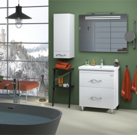 Напівпенал підвісний Sanwerk Mindal Air 35 см правий МДФ білий MV0000444