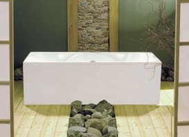 	Ванна акриловая прямоугольная PoolSpa коллекция Gemini 180х80 с рамой белый PWPD910ZS000000