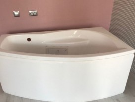 	Ванна акрилова кутова PoolSpa колекція Nicole 160х80 R права з ніжками білий PWAOF10ZN000000