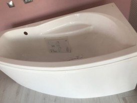 	Ванна акрилова кутова PoolSpa колекція Nicole 160х80 R права з ніжками білий PWAOF10ZN000000