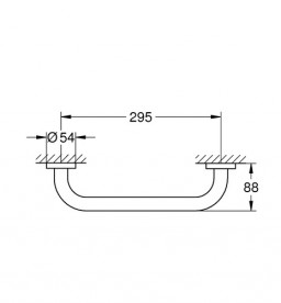 Поручень для ванни Grohe QuickFix Start метал хром 41189000