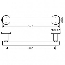 Поручень для ванны Hansgrohe Logis 41713000