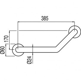 Поручень для ванни з мильницею Tres Max-Tres метал хром 134183