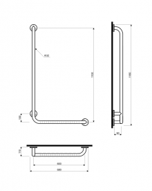 Поручень Kolo Lehnen Funktion левый волнистое горизонтальное плечо L1023522