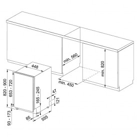 Посудомийна машина Franke FDW 4510 E8P A ++ вбудована 117.0571.570