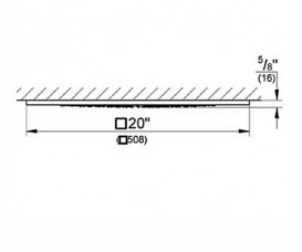 Потолочный душ GROHE RAINSHOWER F-DIGITAL хром 27288000