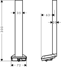 Потолочное подсоединение Hansgrohe Axor ShowerSphere 300 мм для верхнего душа с 1 струей полированное золото 39767990