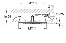 Стельовий душ Grohe Allure хром 27863000