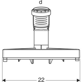 Приспособление для очистки дренажных каналов Geberit CleanLine 154.343.00.1