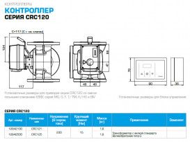 Привід-контролер Esbe CRC121 230В 120 сек 15 Нм 12842100