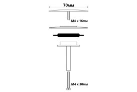 Пробка-автомат зливна для сифона для ванни McAlpine латунь хром PLUGCP70