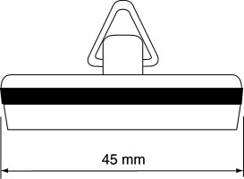 Пробка для кухонной мойки McAlpine d45 мм с отверстием для цепочки хром CP2