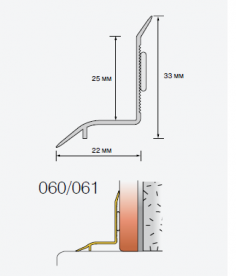 Профіль для ванн Salag самоприклеюються 1.85 м ПВХ білий 061101