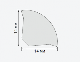 Профиль откосный Salag ПВХ белый 370001