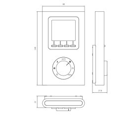 Програматор недельный Terma TTIR1 белый TGRTBI001