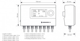 Програмований тижневий контролер для керування 3 опалювальних приладів Euroster 12