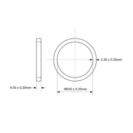 Прокладка McAlpine 50 мм резина 50M