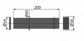 Прокладка с патрубком и гофрированной прокладкой AlcaPlast M901