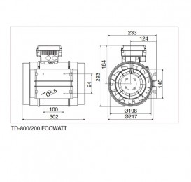 Промышленный вентилятор Soler&Palau TD-800/200 Ecowatt канальный круглого сечения 5211024400