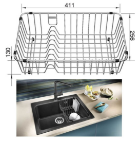 Дротяний кошик для кухонного миття Blanco нержавіюча сталь 231692