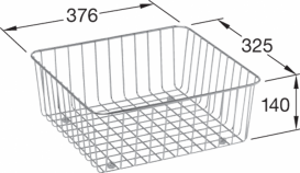 Проволочная корзина для кухонной мойки Villeroy & Boch нержавеющая сталь 8K0700K1