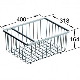 Проволочная корзина для кухонной мойки Villeroy & Boch нержавеющая сталь 9K1100K1
