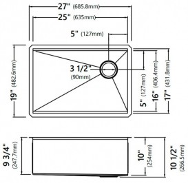 Рабочая станция Kraus Kore мойка без отверстия под смеситель нержавеющая сталь KWU110-27