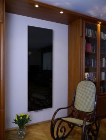 Радіатор декоративний Instal Projekt Indivi 38,6х180,6 см з панеллю чорне дзеркало IND-40 / 180E31L05