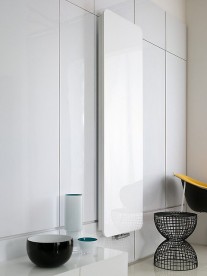 Радиатор декоративный Instal Projekt Indivi X 57,6х160,6 см с панелью белое стекло INDX-60/160E34L04