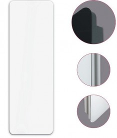 Радиатор декоративный Instal Projekt Indivi X 57,6х160,6 см с панелью белое стекло INDX-60/160E34L04