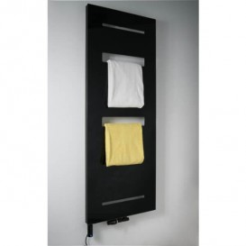 Радиатор декоративный Instal Projekt Sisi 55,1х120,6 см с панелью чёрное стекло SIS-50/120E31L05