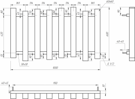 Радіатор опалення Genesis-Aqua Wave 60х100 см білий нержавіюча сталь білий GA-2050021