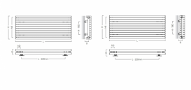 Радиатор отопления Instal Projekt Asap HX трубчатый 160х60 см 16 секций сталь палитра IP на выбор ASAPHX-160/16
