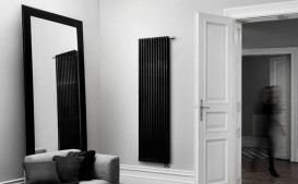 Радіатор опалення Instal Projekt Tubus 3 трубчастий 48,5х180 см 10 секцій чорний матовий TUB3-180/10-D50-C31