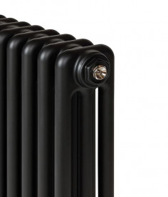 Радіатор опалення Instal Projekt Tubus 3 трубчастий 48,5х180 см 10 секцій чорний матовий TUB3-180/10-D50-C31