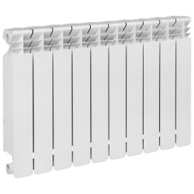 Радіатор опалення Kroner Cathrin 500Р 500/80/100 10 секцій біметал білий CV034121