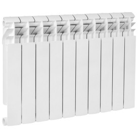 Радиатор отопления Kroner Laura 500М 500/80/96 10 секций биметалл белый CV034122