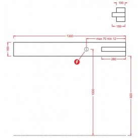 Радіатор-полку електричний Artceram Surf білий глянсовий OSC006 01; 00