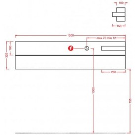 Радиатор-полка электрический Artceram Surf белый глянцевый OSC007 01;00