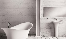 Раковина для ванной Marmorin Alice S 58х38 см напольная литой камень белый P 550 058 020 010