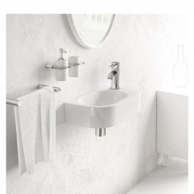 Раковина для ванной Marmorin Elara 1 40х20 см литой камень белый 390 040 020 xx x