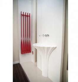 Раковина для ванної Marmorin Flora 76,2х35,8 см для підлоги литий камінь білий P 525 075 020 010